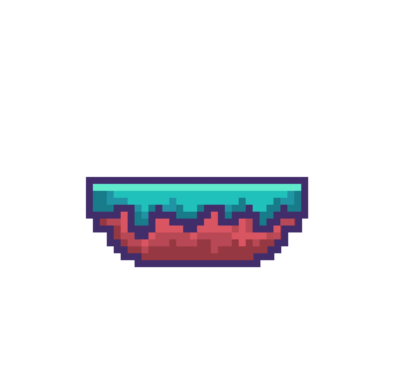 Pixel-art landscape icon