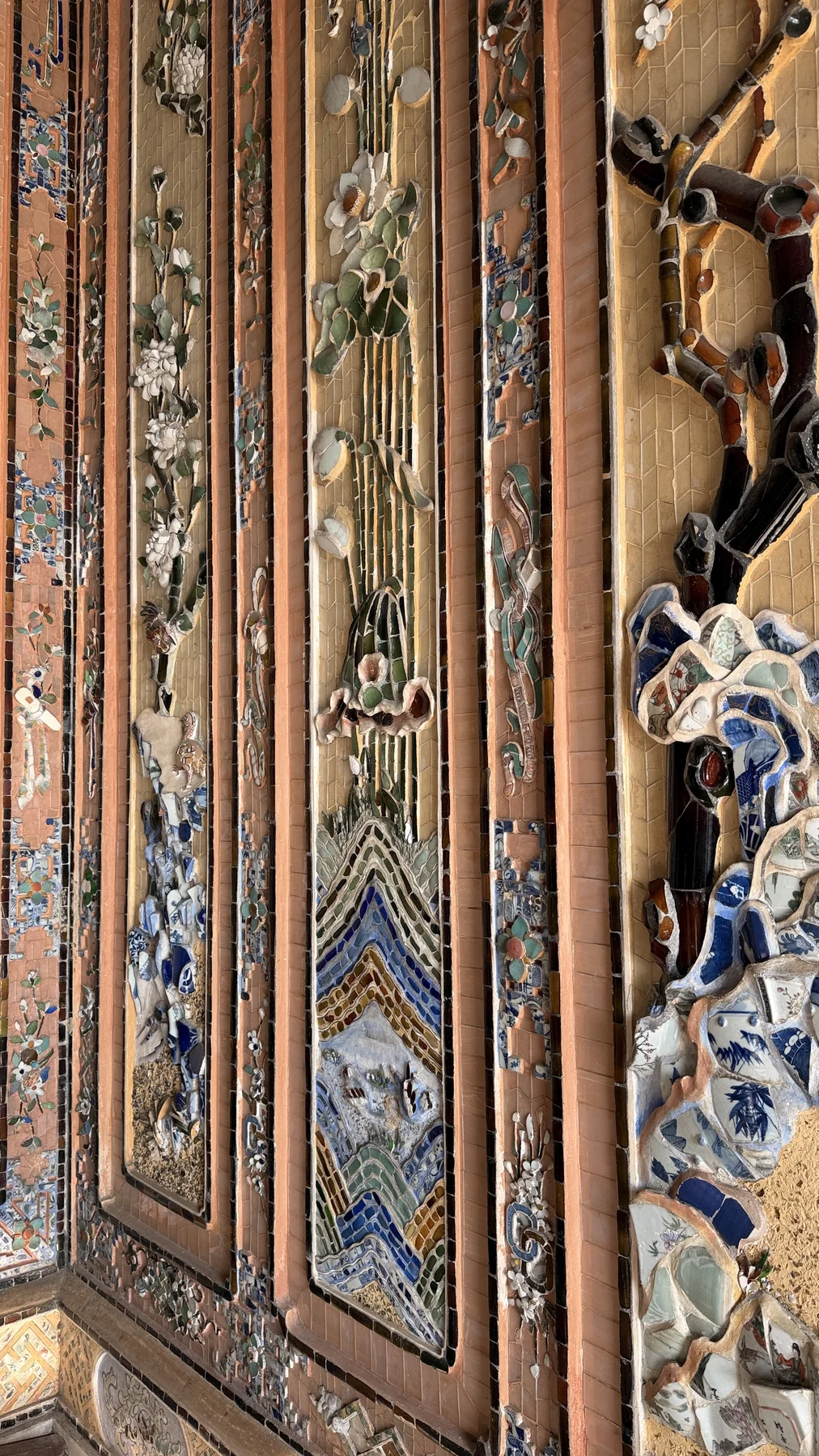 Architectural ornament at Khải Định’s tomb.